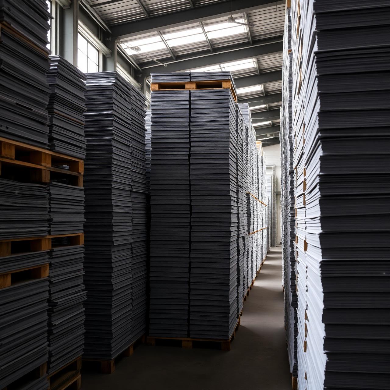 Pallets de cartón gris